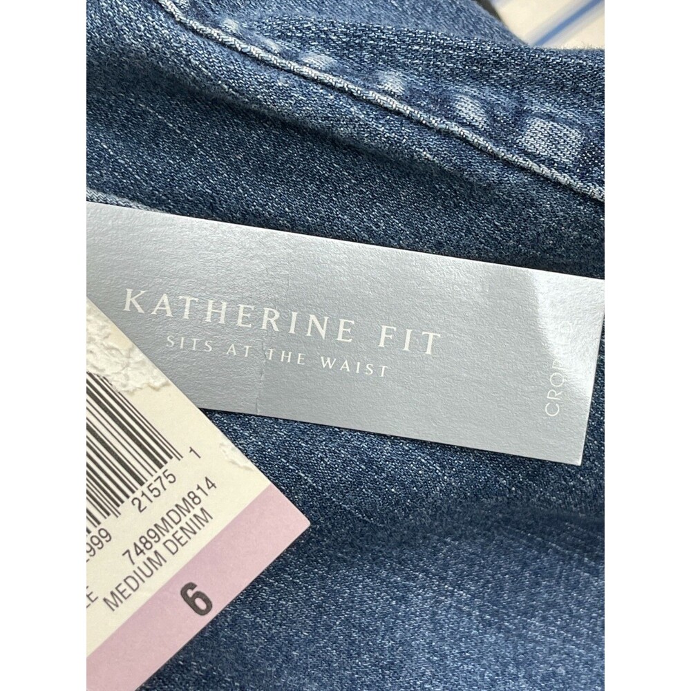 Charter Club Katherine Fit Jeans Pants Size 6 Blue Cropped Length NWT - Picture 5 of 6